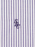 SRC logo-embroidered striped shirt
