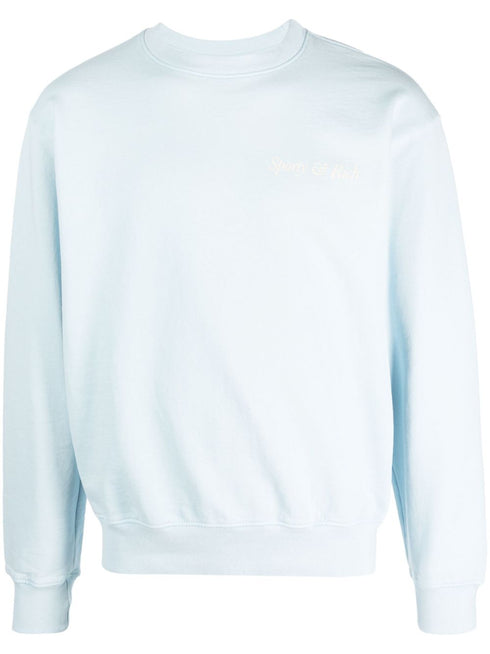 logo-embroidered cotton sweatshirt