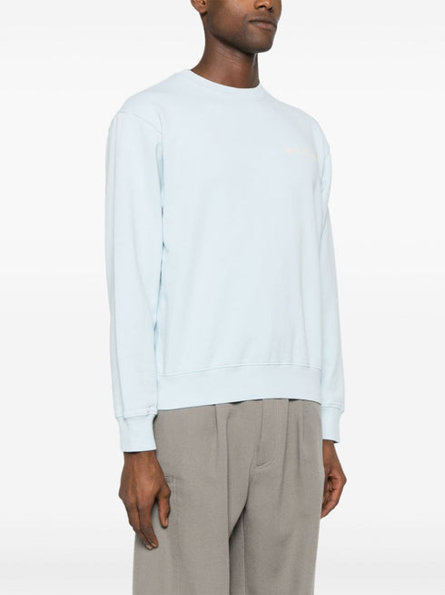 logo-embroidered cotton sweatshirt