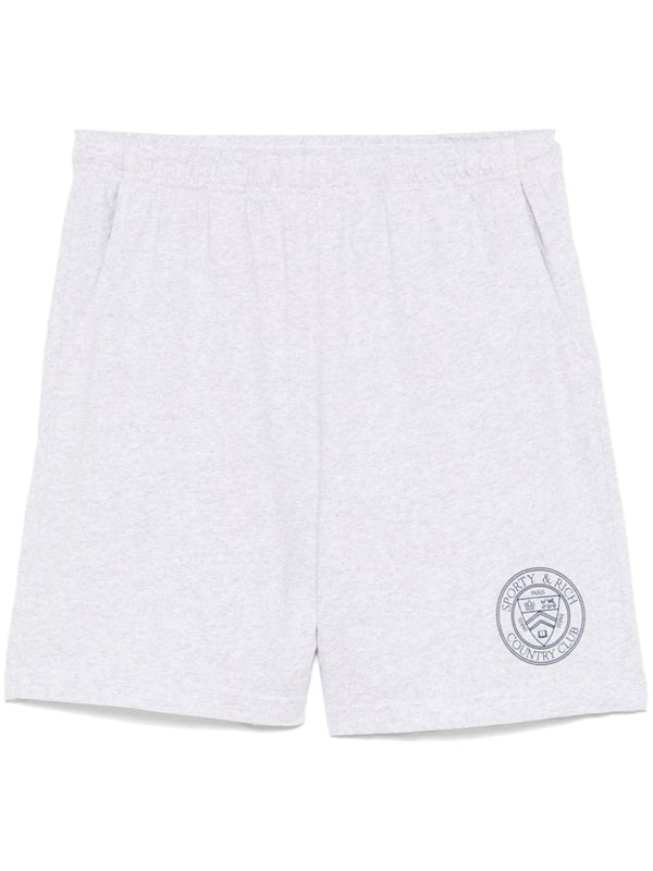 Connecticut crest-print track shorts