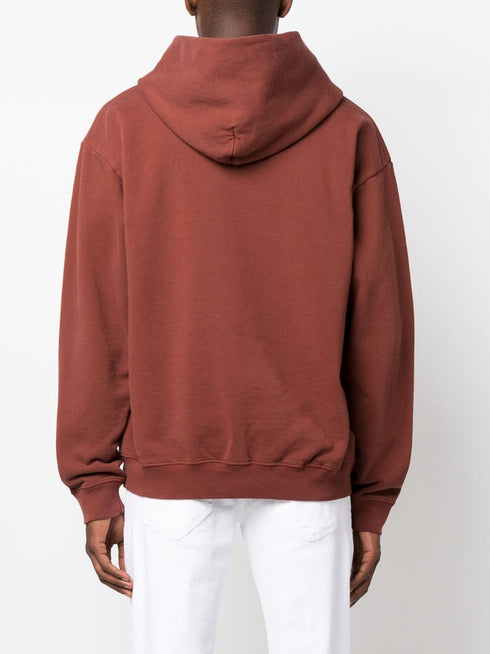 bluza z kapturem z nadrukiem bawełnianym