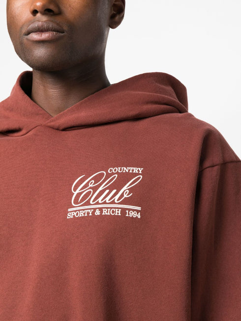 bluza z kapturem z nadrukiem bawełnianym