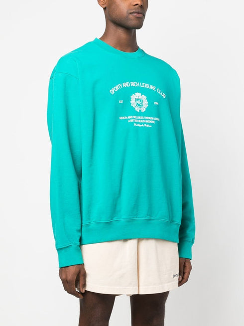 logo-print detail sweatshirt