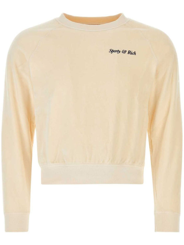logo-embroidered cotton sweatshirt
