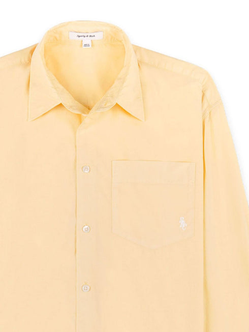 logo-embroidered cotton shirt