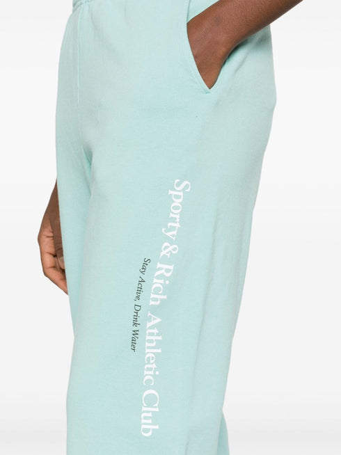 logo-print cotton track pants