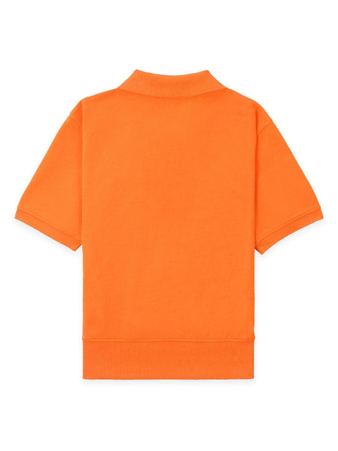 logo-embroidered cotton polo shirt