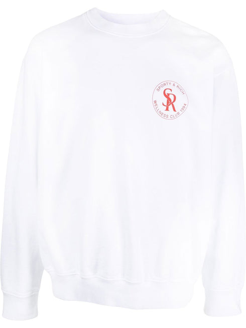 logo motif print sweatshirt