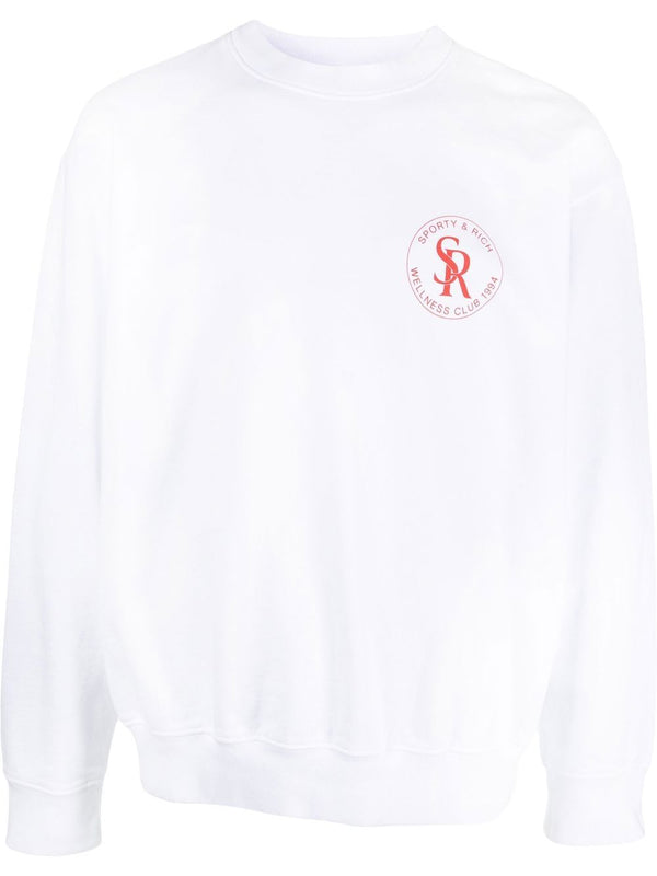 logo motif print sweatshirt