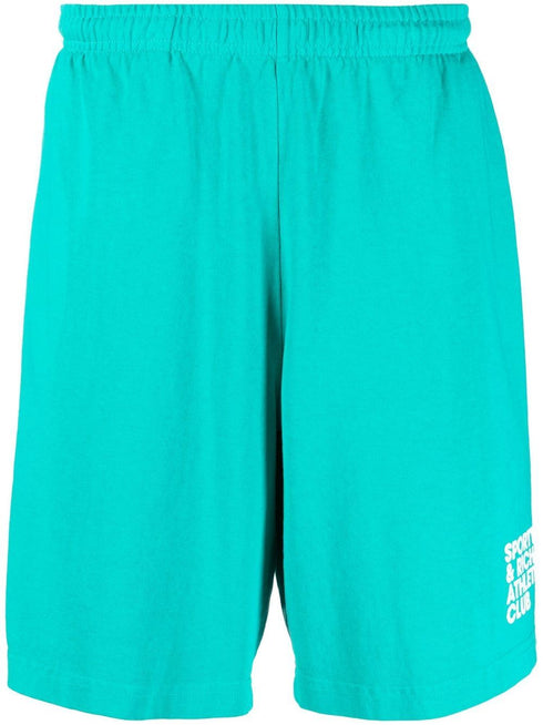 logo-print track shorts