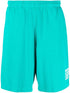 logo-print track shorts