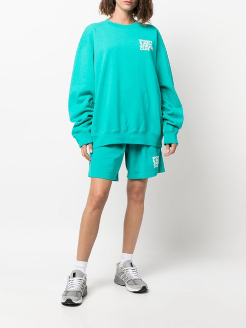 logo-print track shorts