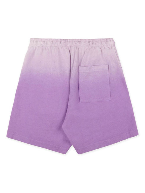 gradient-effect cotton track shorts