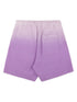 gradient-effect cotton track shorts