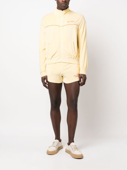 logo-embroidered zip-up sweatshirt