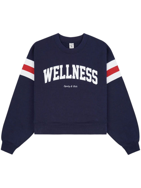 slogan-print sweatshirt