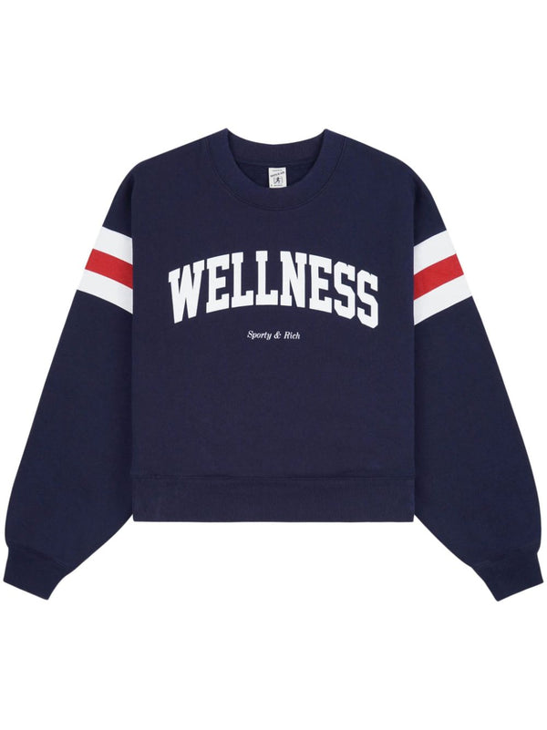 slogan-print sweatshirt
