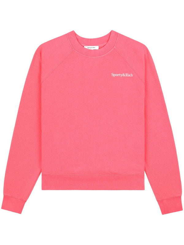 logo-embroidered cotton sweatshirt