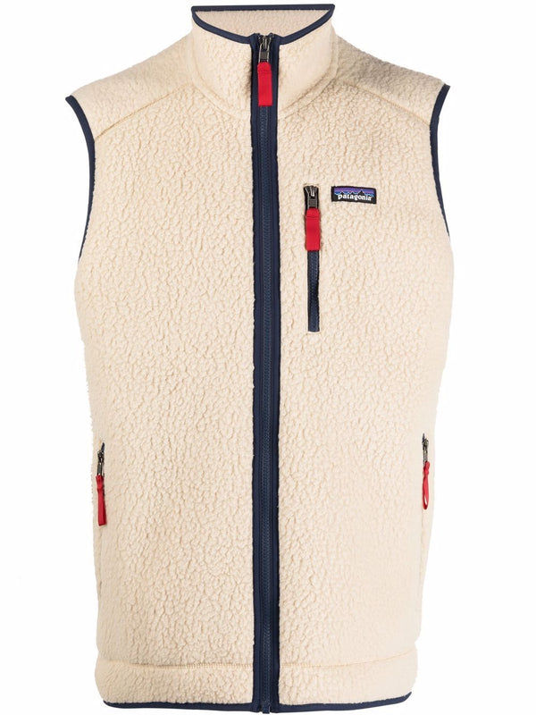 retro pile vest