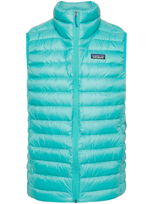 logo-patch padded gilet