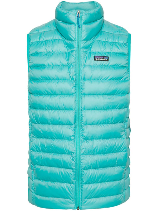 logo-patch padded gilet