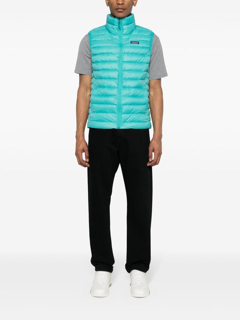 logo-patch padded gilet