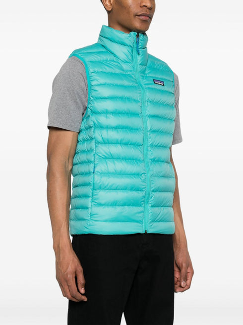 logo-patch padded gilet