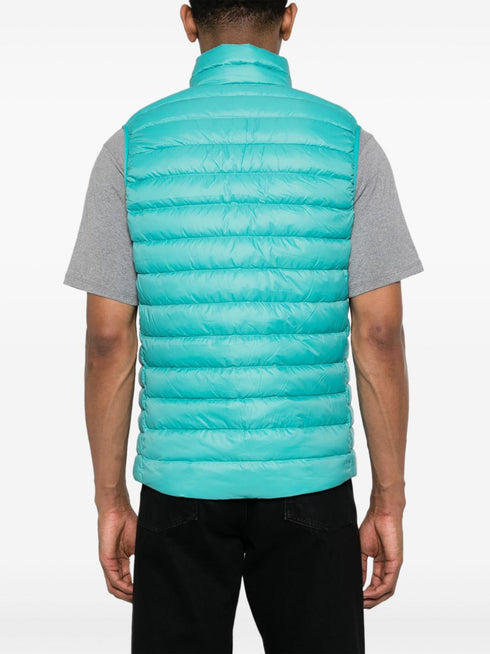 logo-patch padded gilet