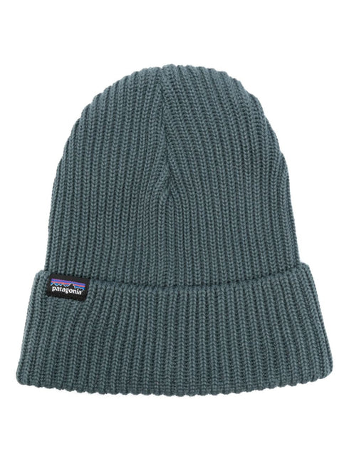 Fishermans logo-tag ribbed-knit beanie