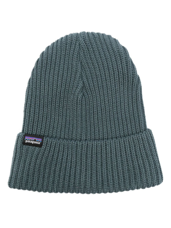 Fishermans logo-tag ribbed-knit beanie