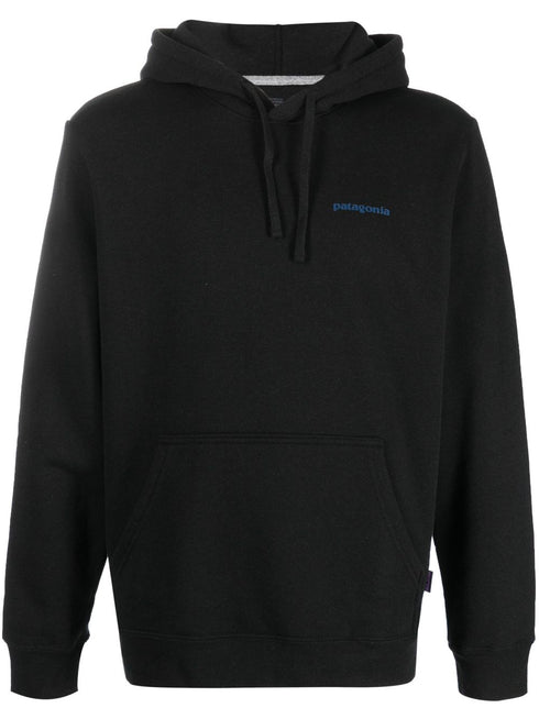 logo-print drawstring hoodie