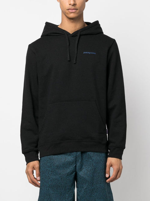 logo-print drawstring hoodie