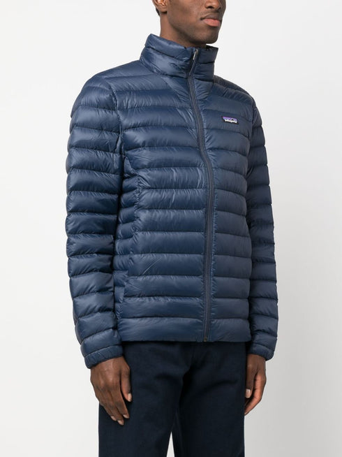 logo-patch feather-down jacket