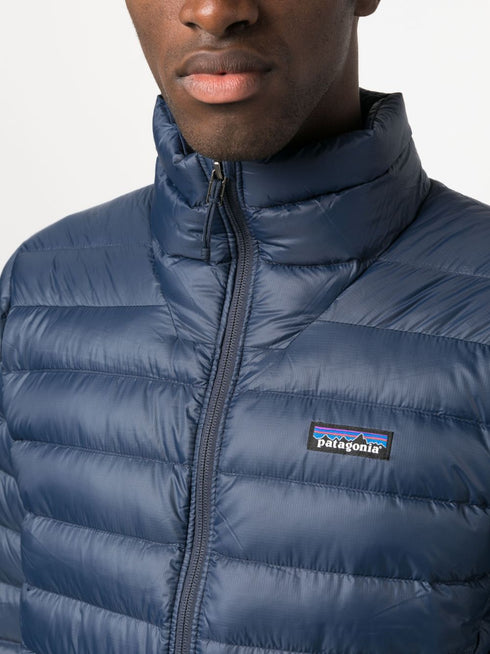 logo-patch feather-down jacket