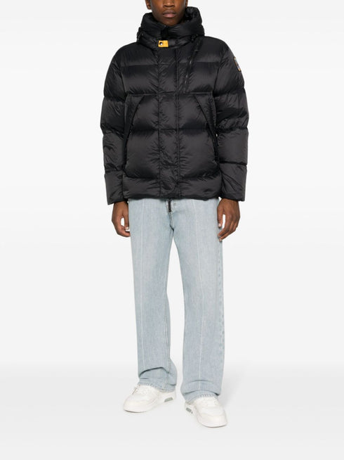 logo-patch padded jacket