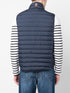 quilted down-padded gilet